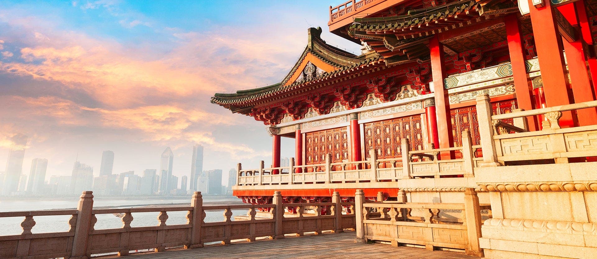 Iconos de China & montañas de Avatar