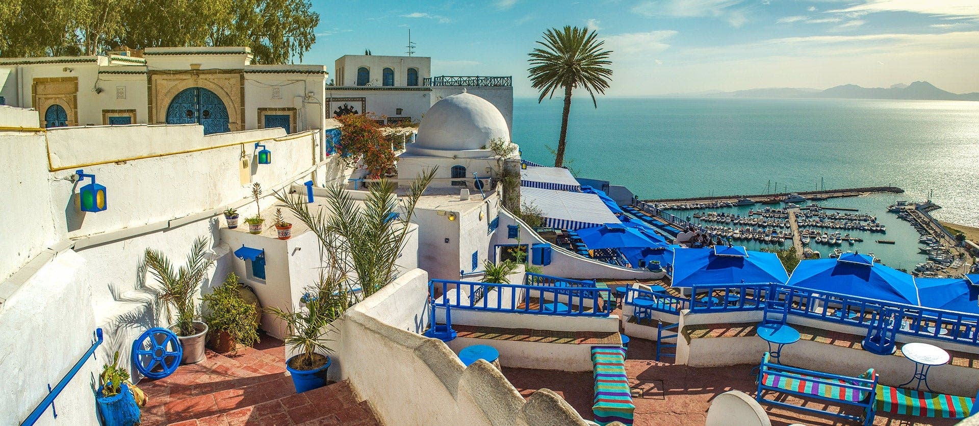 Ruins, desert & the Mediterranean Sea