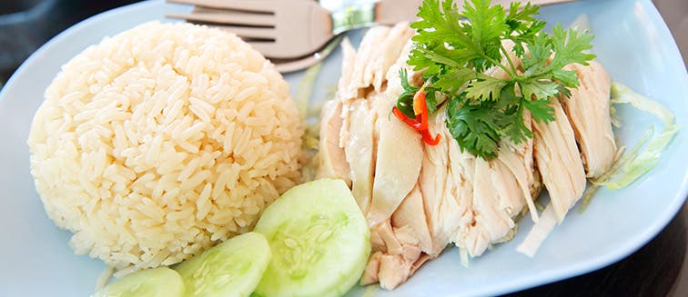 Arroz con pollo Hainanese