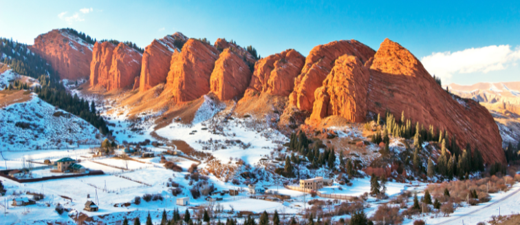 What to see in Kyrgyzstan Jeti-Oguz Canyon