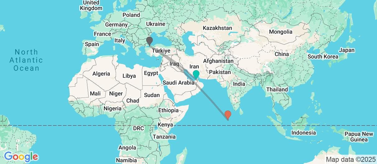 Map of Emirate City, Istanbul & Atoll Paradise