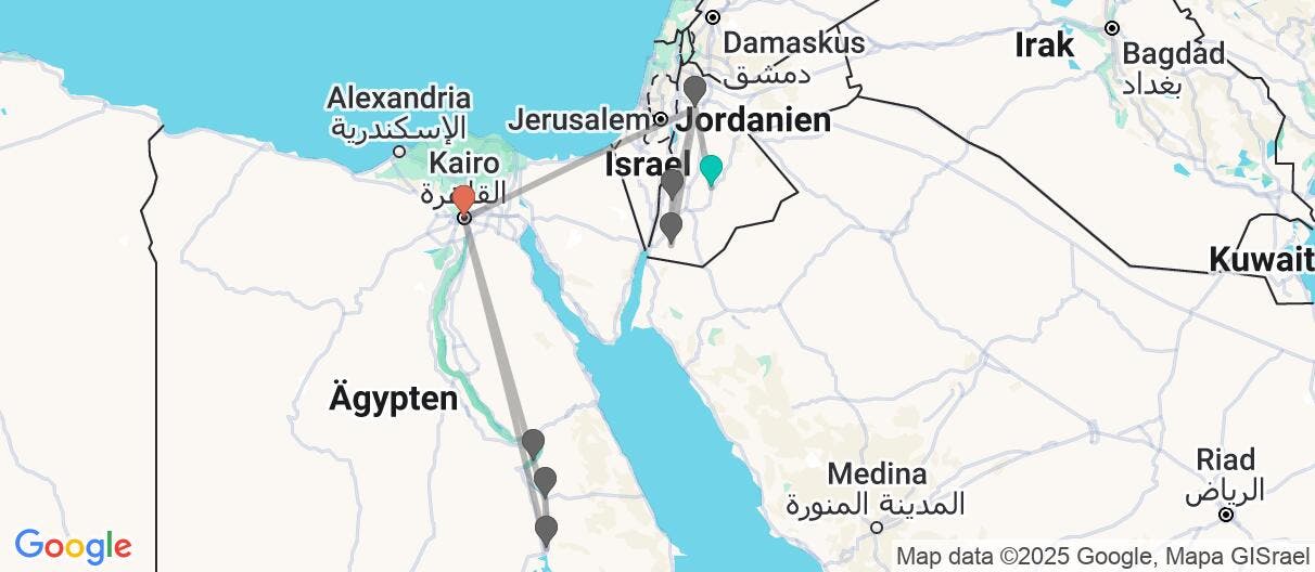 Map of Haschemitisches Königreich & Pyramiden