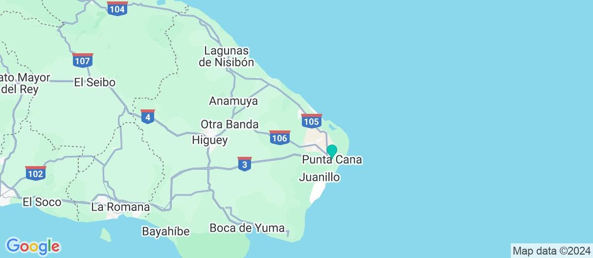 Map of All-Incl. Paradise in Punta Cana 5*