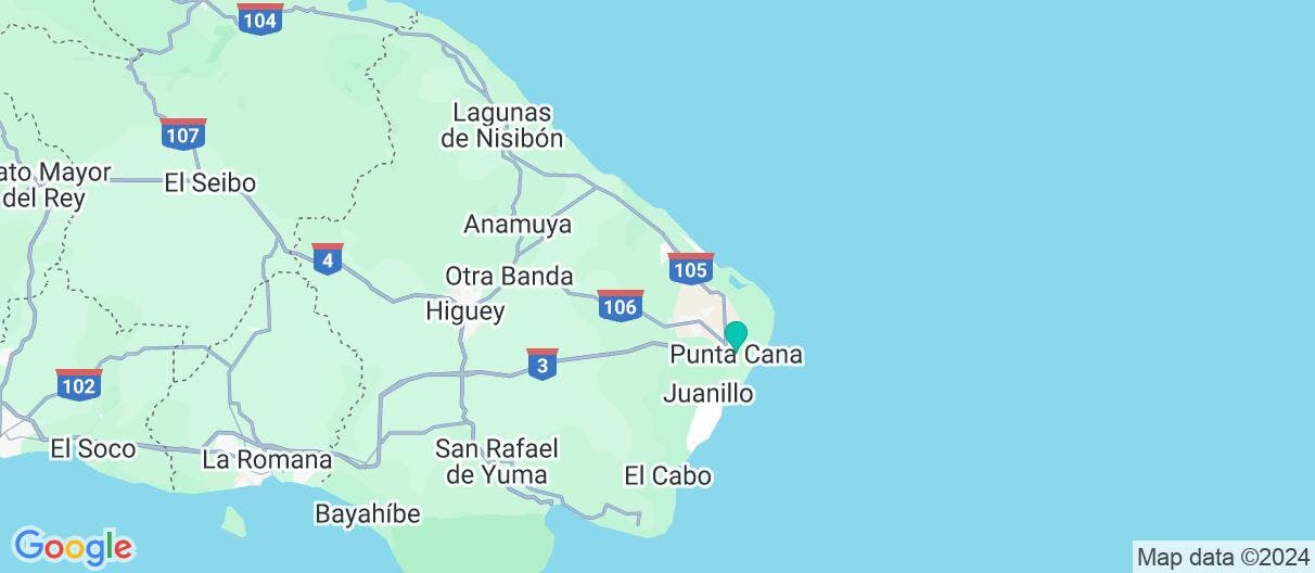 Map of All-Incl. Paradise in Punta Cana 5*