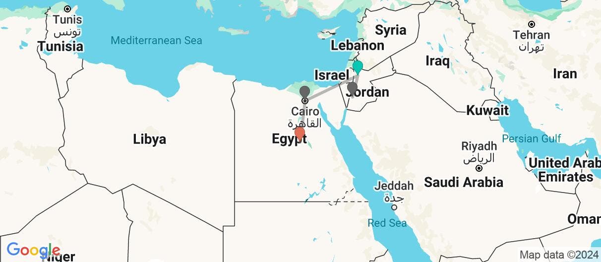 Map of Lost City & Great Pyramids