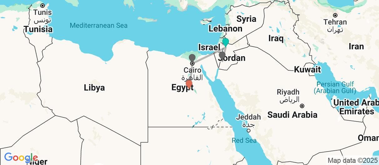 Map of Lost City & Great Pyramids