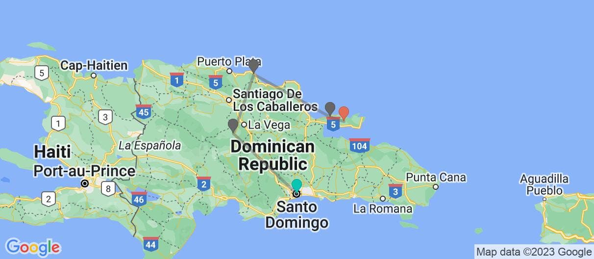 Map of Santo Domingo, Highlands & All-Inc.5*