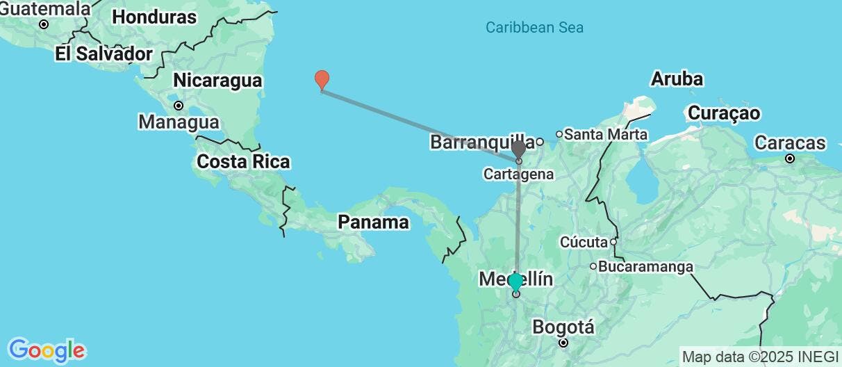 Map of Cities & All inclusive in San Andres