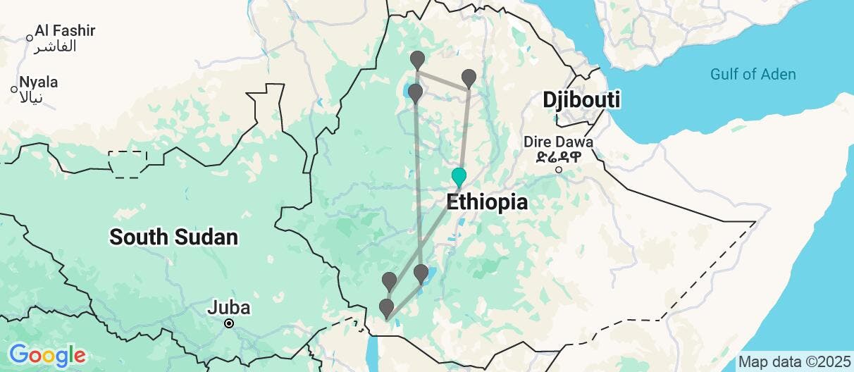 Map of Monolithic Churches & Ancient Tribes