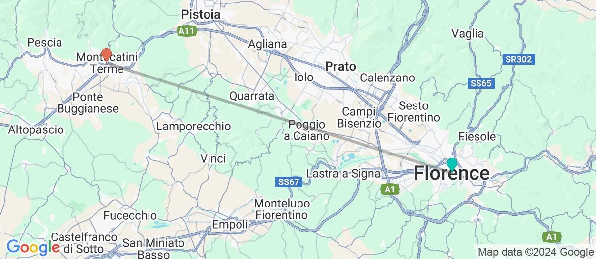 Map of Self-guided: Tuscany & Cinque Terre