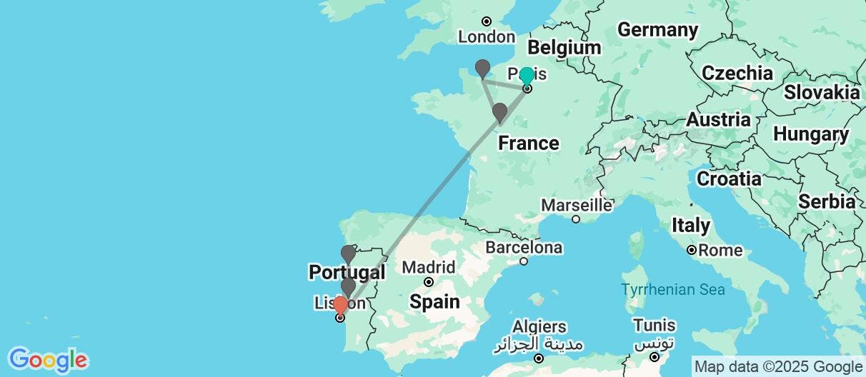 Map of Historical Cities & Fairytale Castles