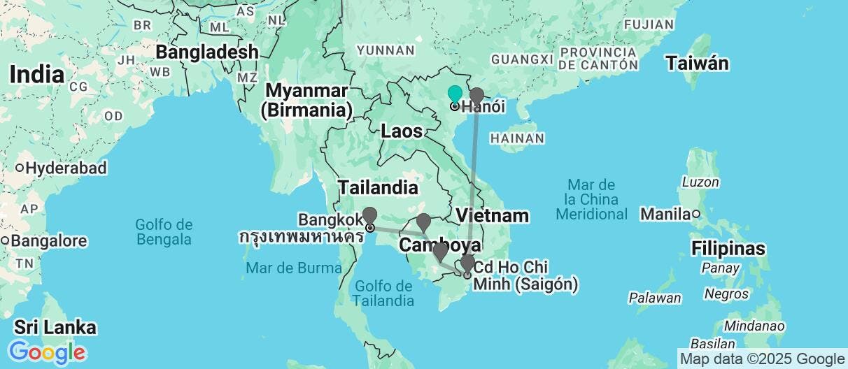 Map of Joyas del sudeste asiático