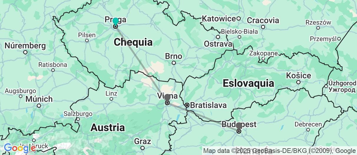 Map of Ciudades imperiales y mercados navideños