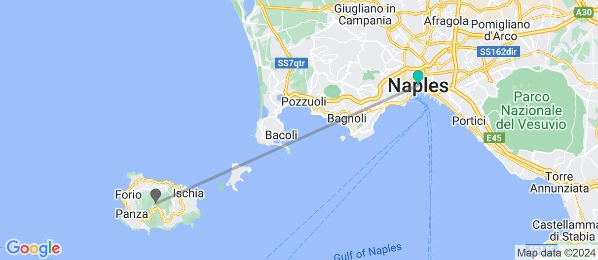 Map of Serene Ischia, Amalfi Coast & Pompeii