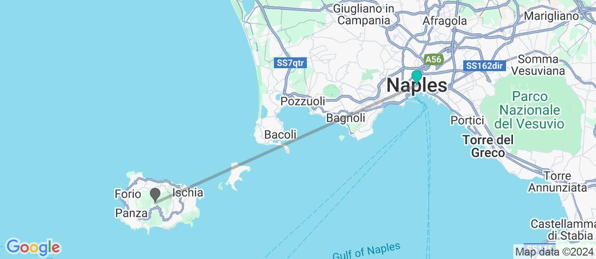 Map of Serene Ischia, Amalfi Coast & Pompeii