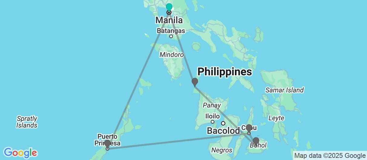 Map of Philippines 360: Beaches, Jungles, History