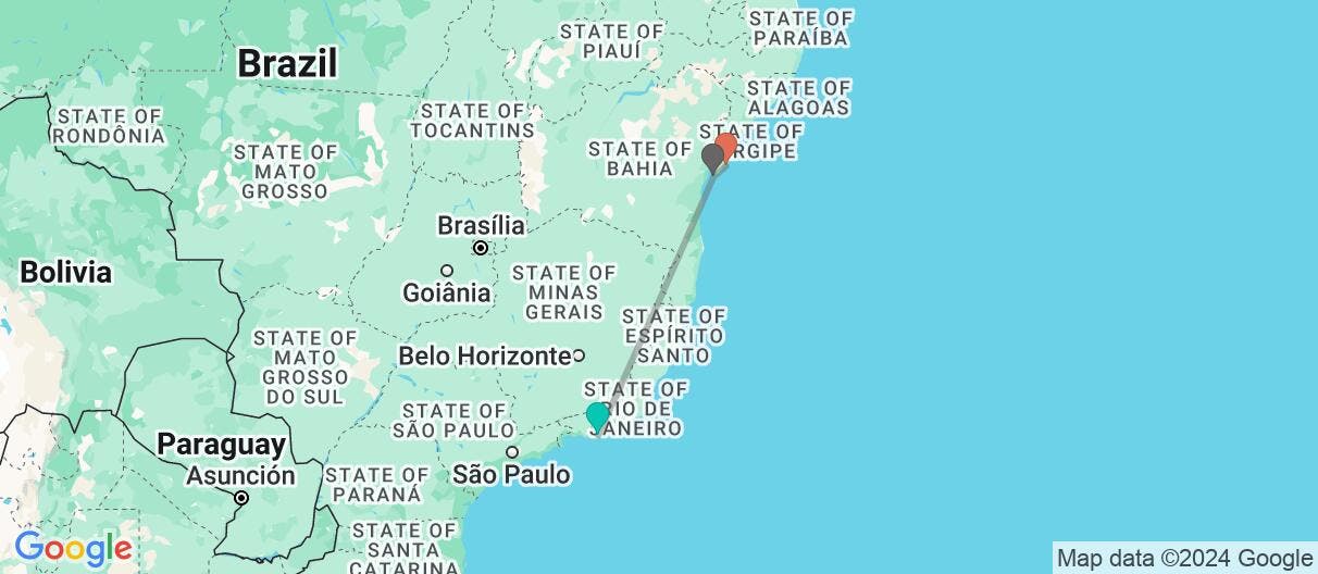 Map of Sprawling Cities & Golden Beaches