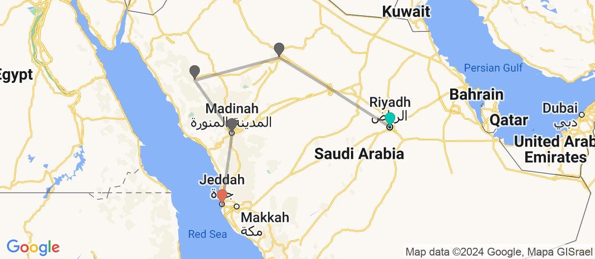 Map of Arabia 360: Art, Skyscrapers & Deserts