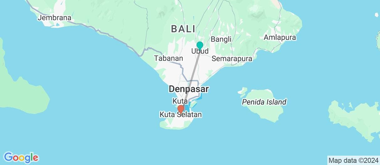 Map of Sacred Bali & Tropical Harmony