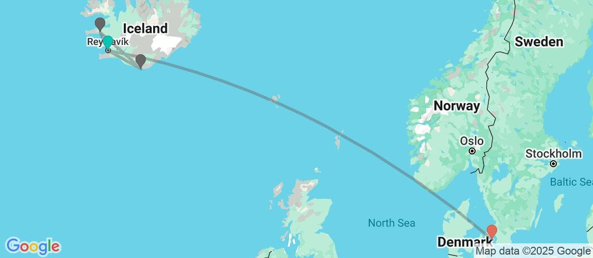 Map of Land of Ice and Fire & Copenhagen