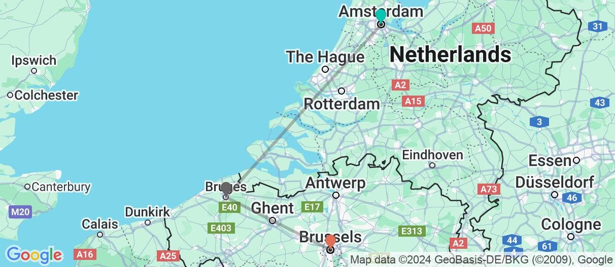 Map of Canals, Cobblestones & Windmills