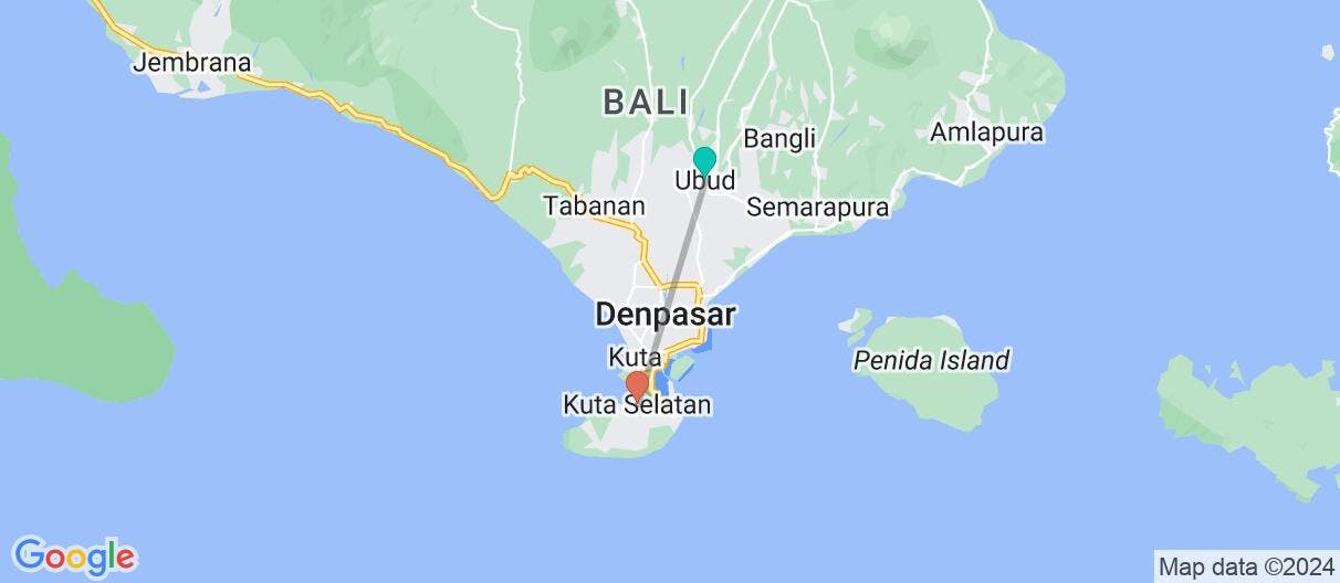 Map of Sacred Bali & Tropical Harmony 