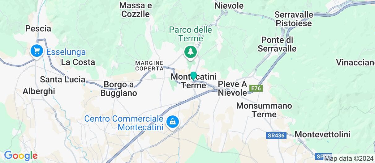 Map of Self-guided Tuscany with Florence & Pisa