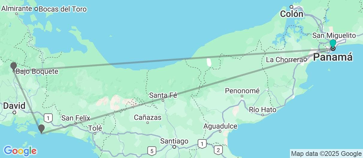 Map of Panamá 360: una aventura tropical