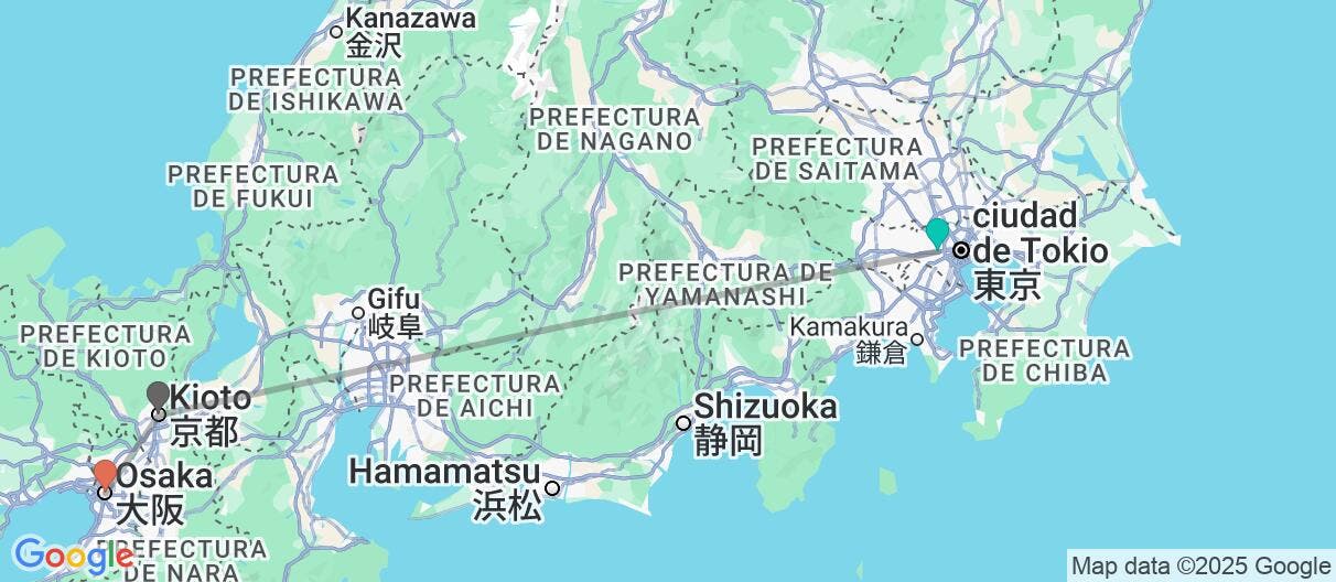 Map of Japón semiguiado: metrópolis y tradición