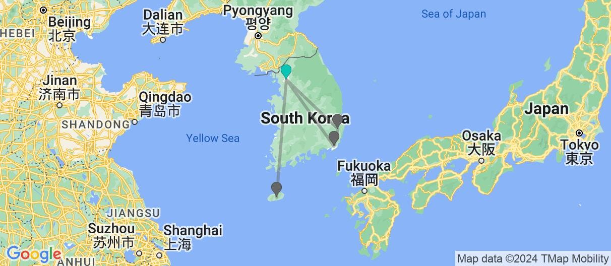 Map of From Seoul to Jeju: Korea's Adventure