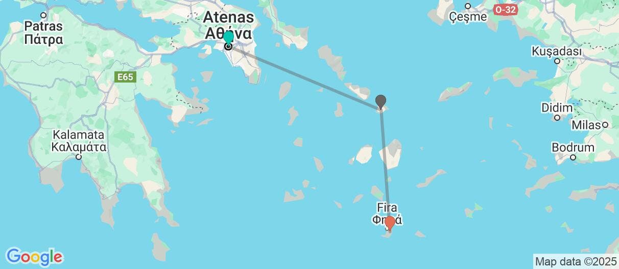 Map of Atenas & Escapada a las Islas Cícladas