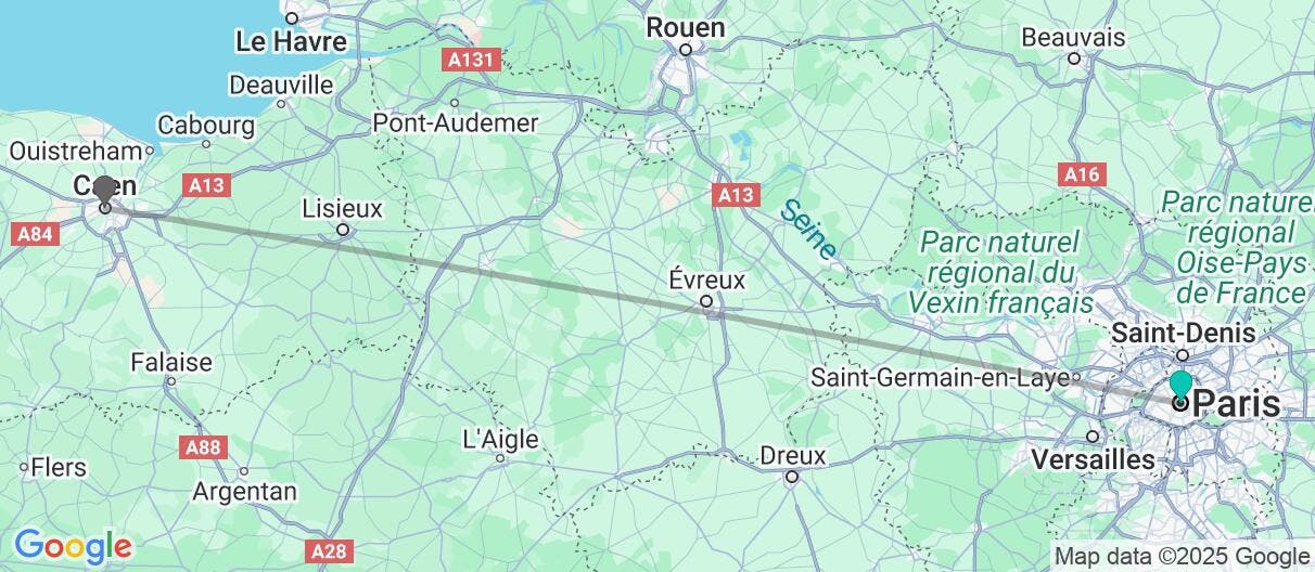 Map of Normandy, Mont-Saint-Michel & Versailles