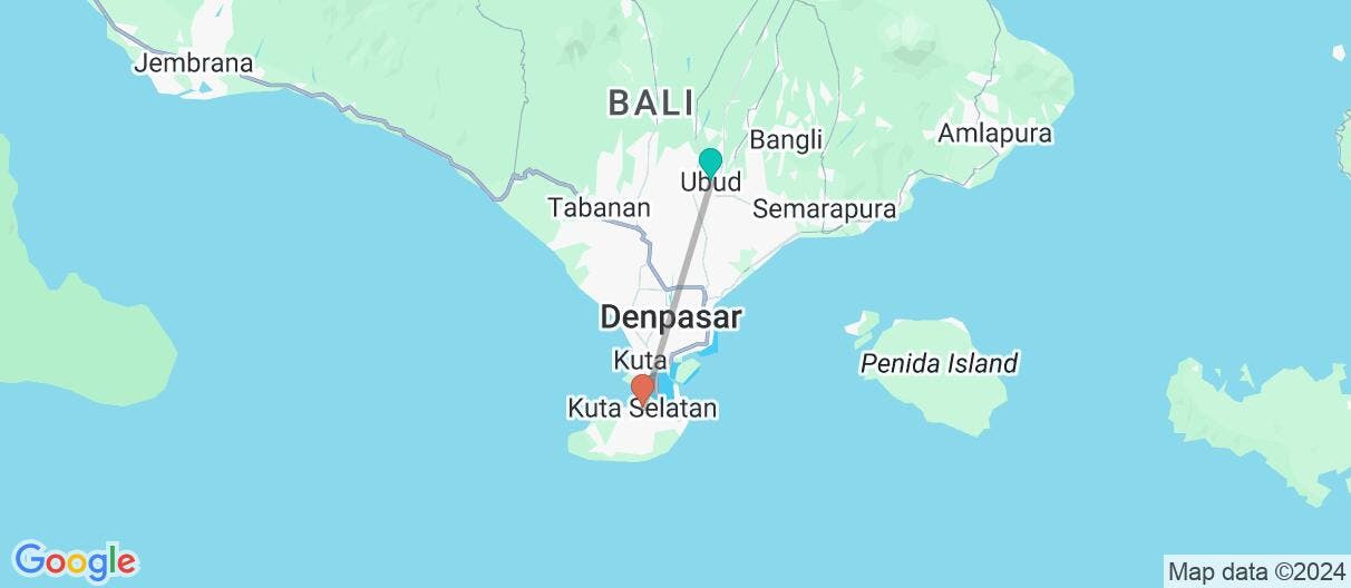 Map of Sacred Bali & Tropical Harmony  