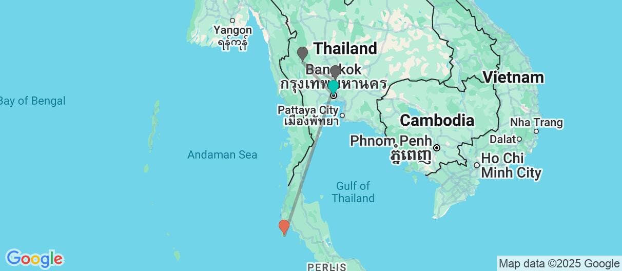 Map of Family: Bangkok & Phuket beach relax