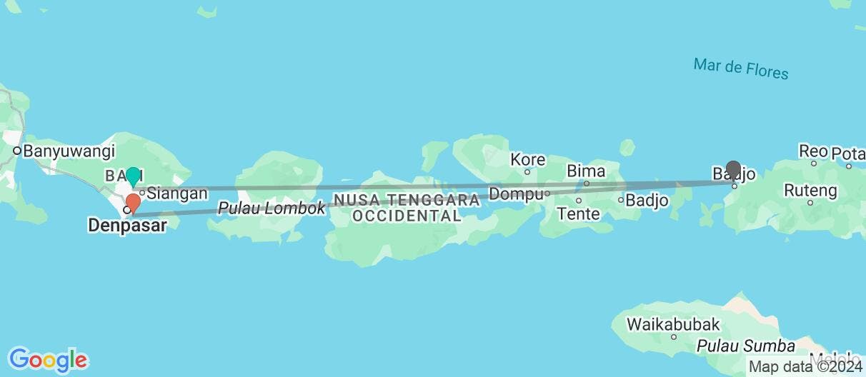 Map of Bali, relax y dragones de Komodo