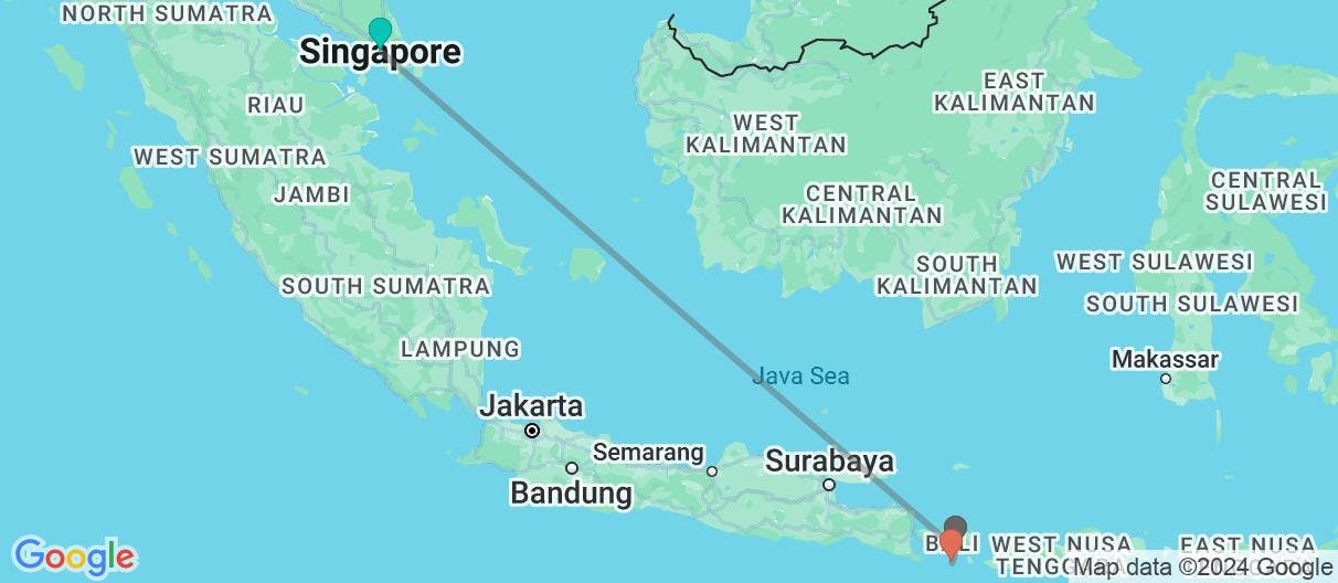 Map of Singapore & Serene Bali