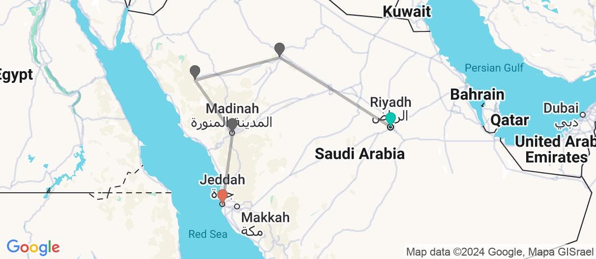 Map of Arabia 360: Art, Skyscrapers & Deserts