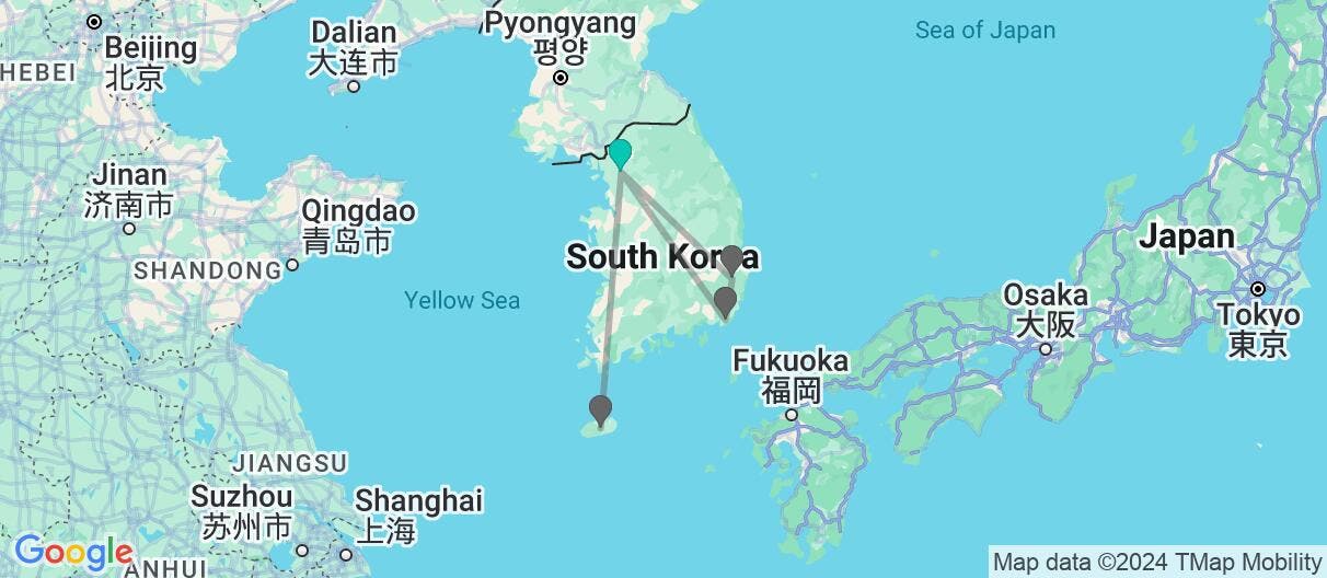 Map of From Seoul to Jeju: Korea's Adventure