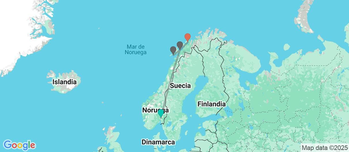 Map of Magia Ártica: Lofoten y Auroras Boreales