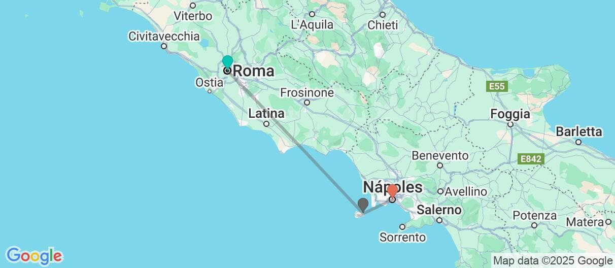Map of Dolce vita: Roma, Ischia, Amalfi y Capri
