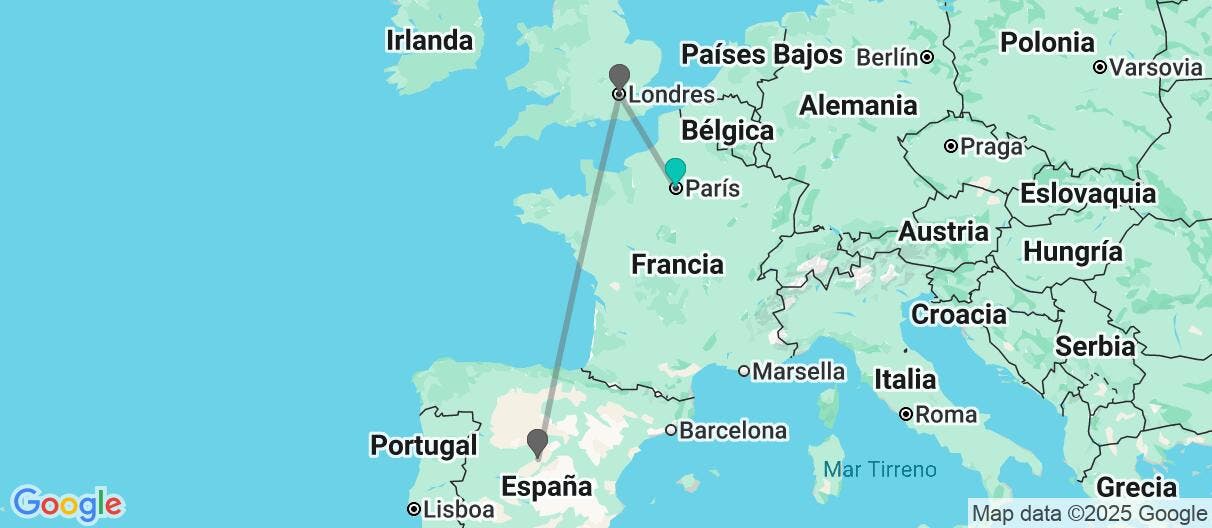 Map of Iconos de Europa: París, Londres y Madrid