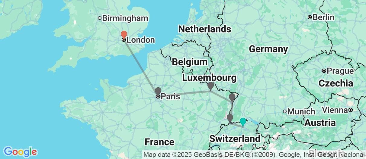 Map of From Black Forest to London’s lights