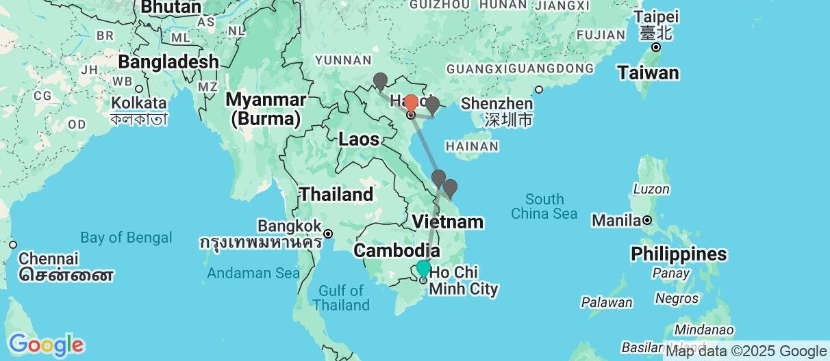 Map of From Ho Chi Minh to Sapa, Vietnam's Wonder