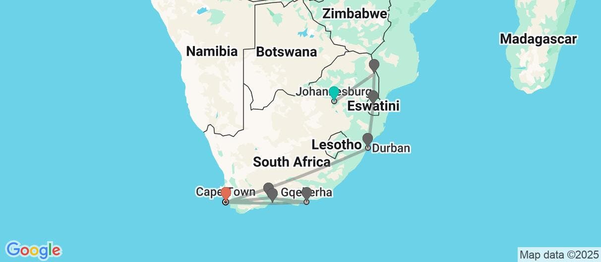 Map of South Africa 360: The Grand Tour