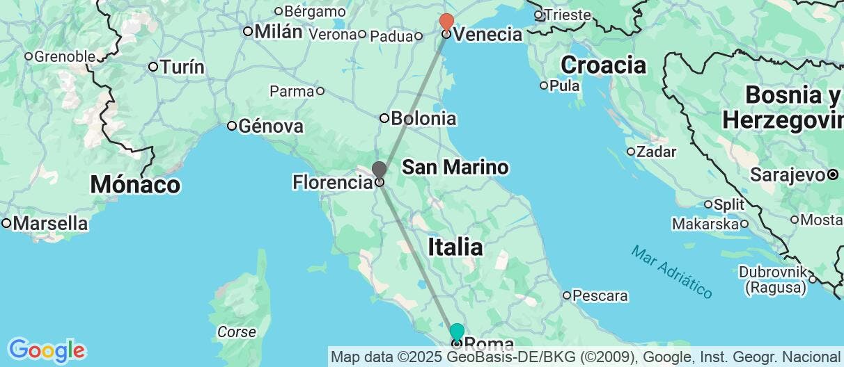 Map of Italia a tu ritmo: Ciudades icónicas