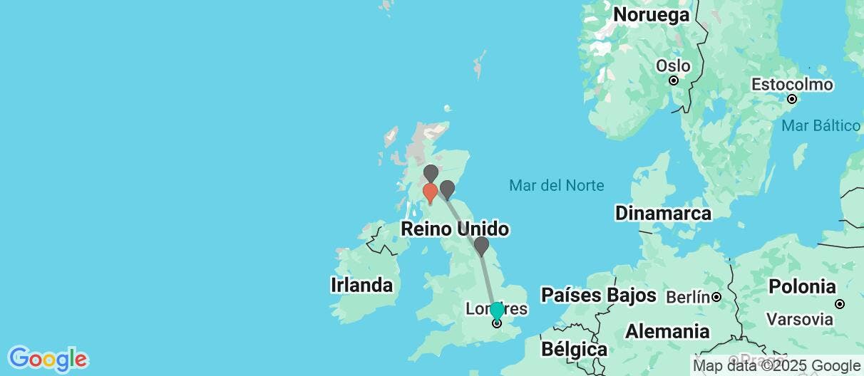Map of Grandes tesoros de Inglaterra y Escocia 