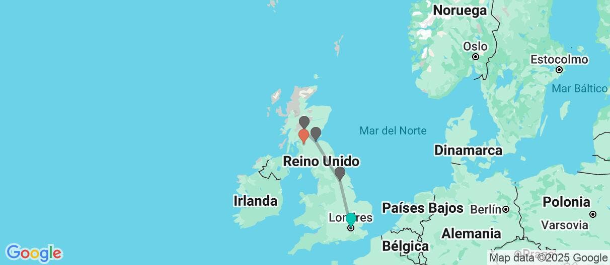 Map of Grandes tesoros de Inglaterra y Escocia 