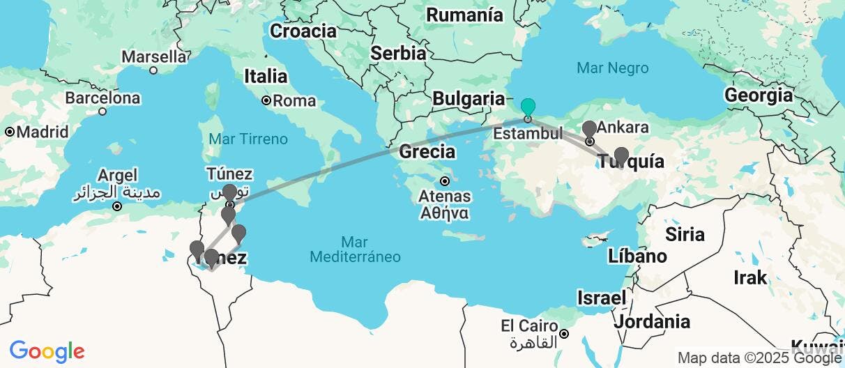 Map of Imperios del pasado: Estambul y Cartago