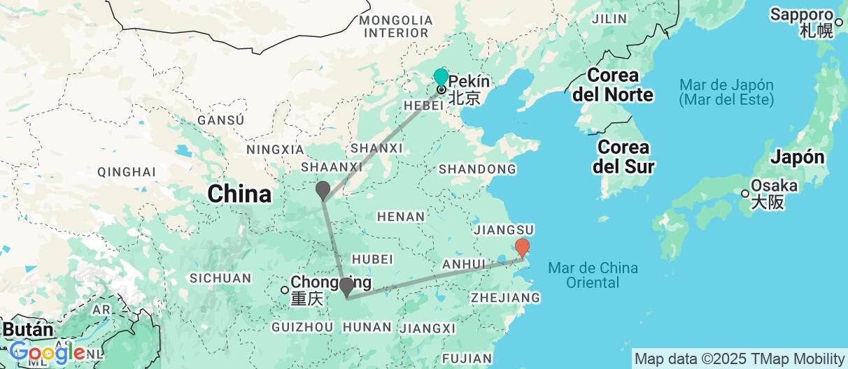 Map of Iconos de China & montañas de Avatar