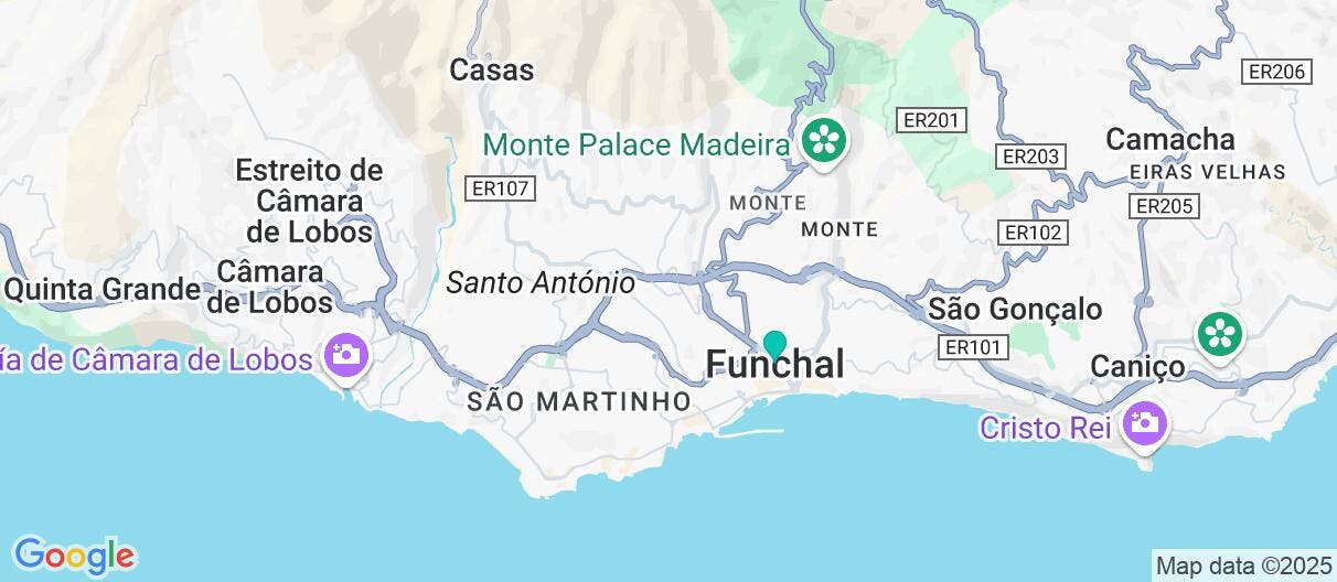 Map of Rutas y sabores de Madeira